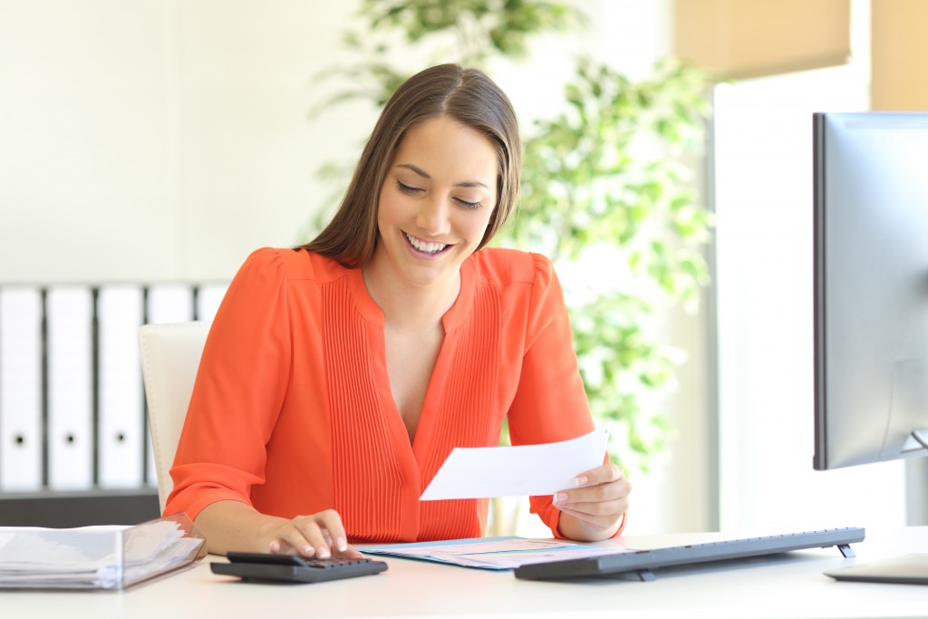 woman smiling