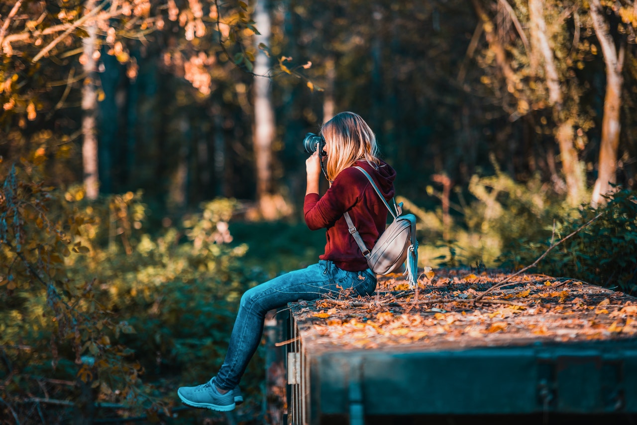 woman doing photography