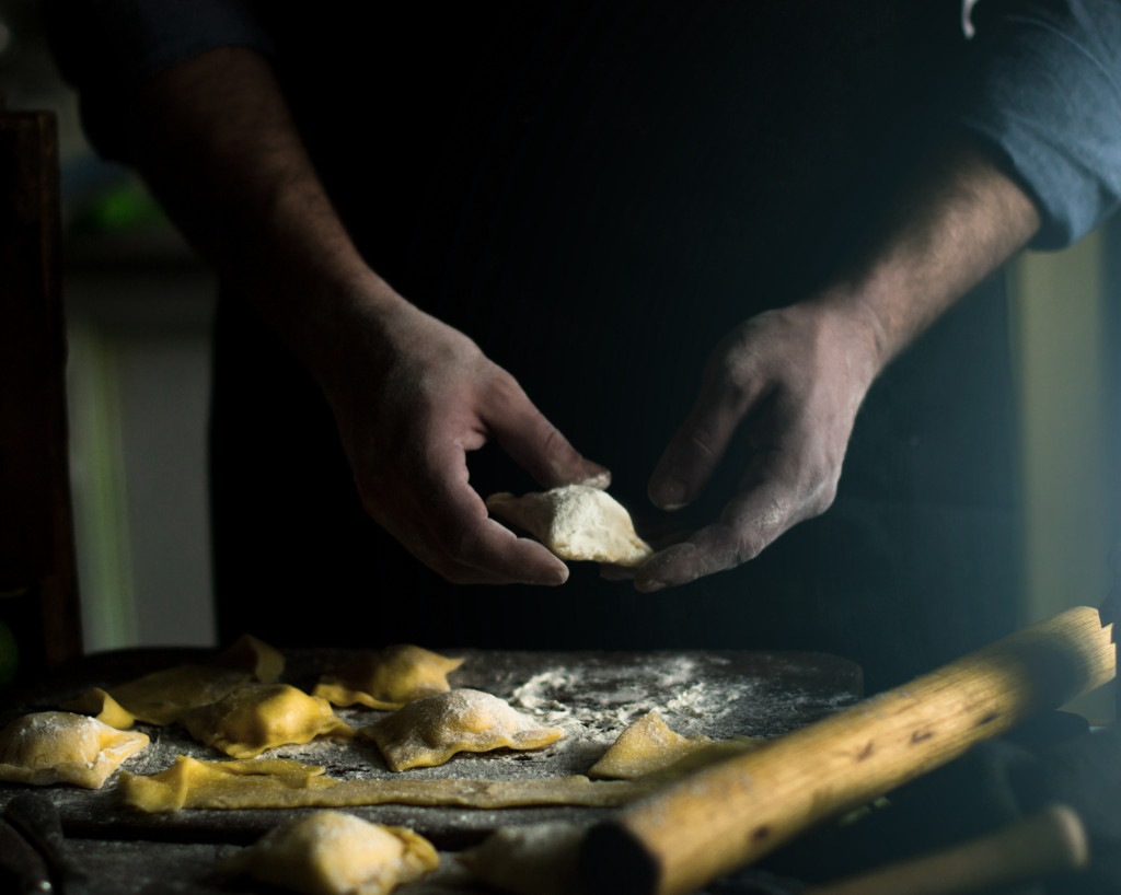 making bread concept